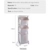 Laundry Basket Bathroom Multi-layer Clothes Storage Basket Household, Simple Kitchen Shelf Fruit Stand (3 Layers)