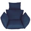 Egg Chair Cushion Hanging Basket Seat Cushion Thicken Soft Egg Swing Chair Pad Hanging Egg Chair Cushion with Headrest