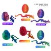 3D Printed Dragon Eggs, EcoFriendly Crystal Dragon Mystery Dragon Egg Full Articulated Crystal Dragon Egg Articulated Dragon Office Decor